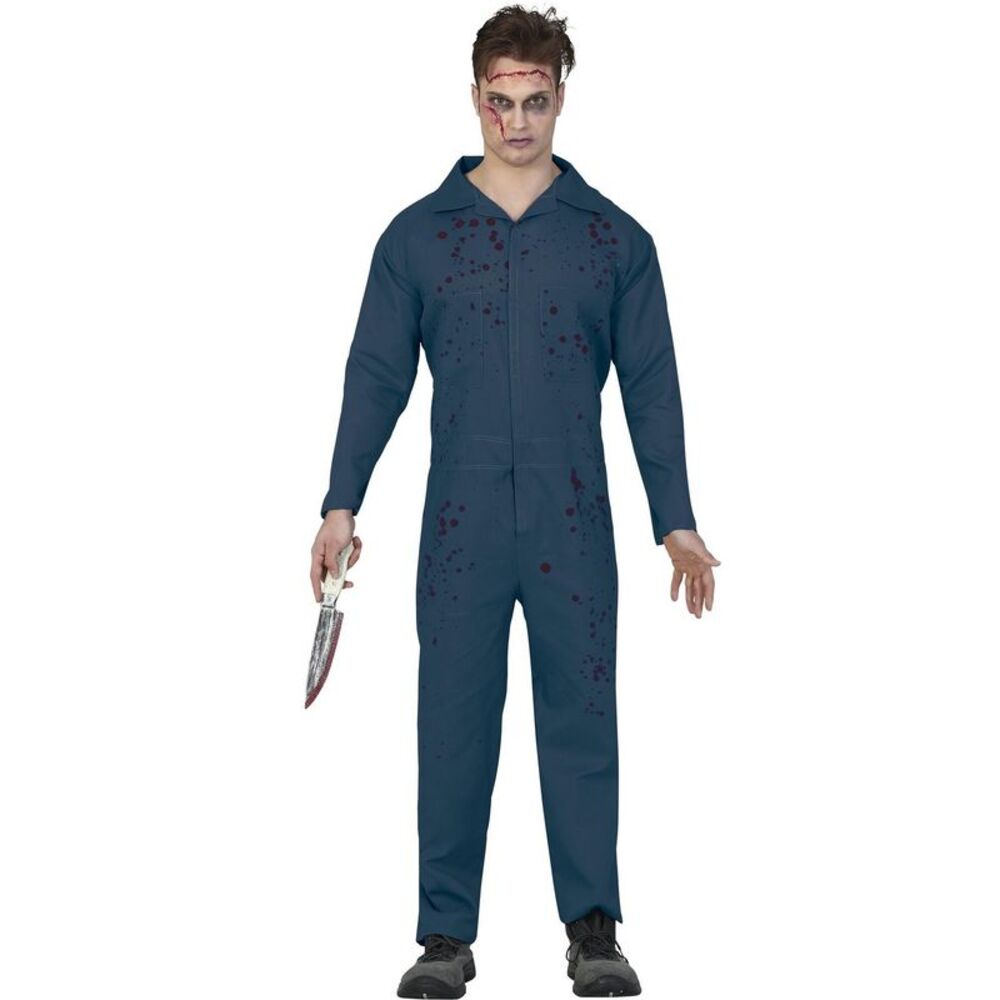 Fiestas Guirca Mens Murderer Costume / Blue